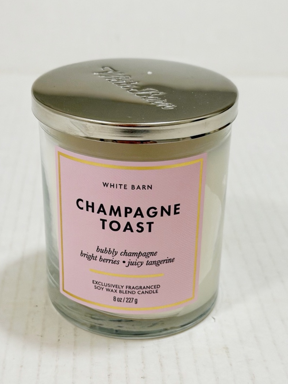New Bath and body works Champagne Toast Single Wick Candle